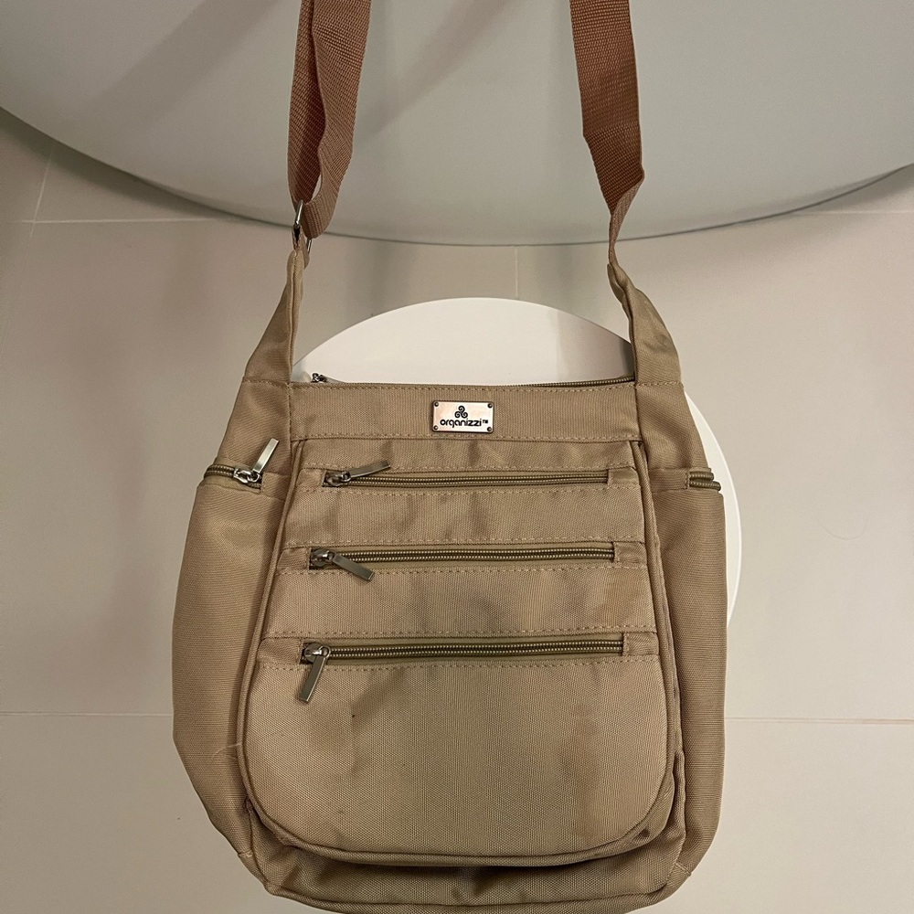 Elegant Tan Messenger Bag